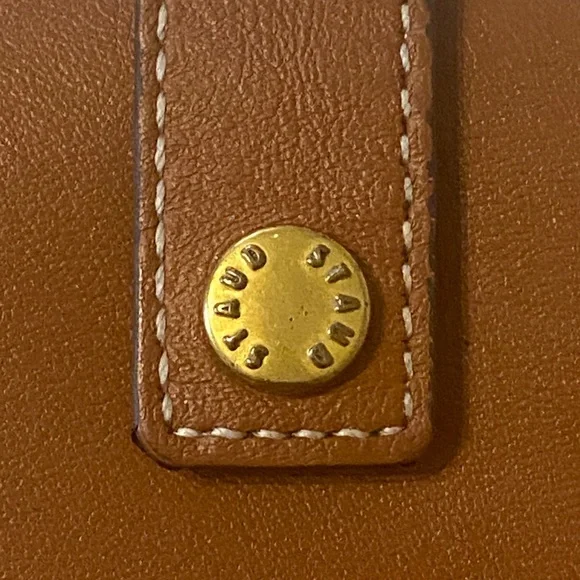 STAUD brown leather bifold wallet - Picture 3 of 15